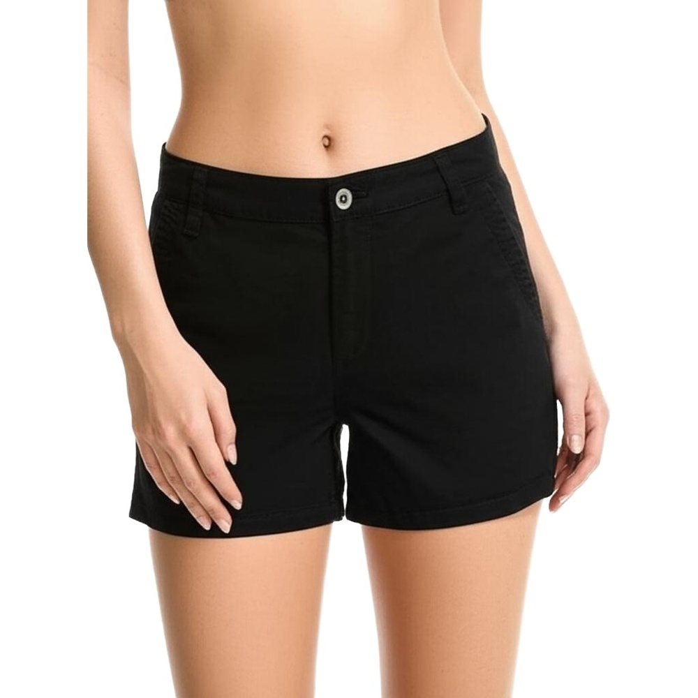CHAPS Shorts Womens Size 10 Black Denim Stretch Everyday Versatile